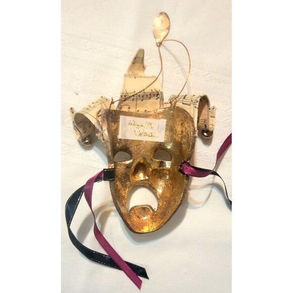Wayne KLESKI Katherine's Collection Jester Theater Mask MARDI GRAS Bacchanalia - Picture 5 of 16